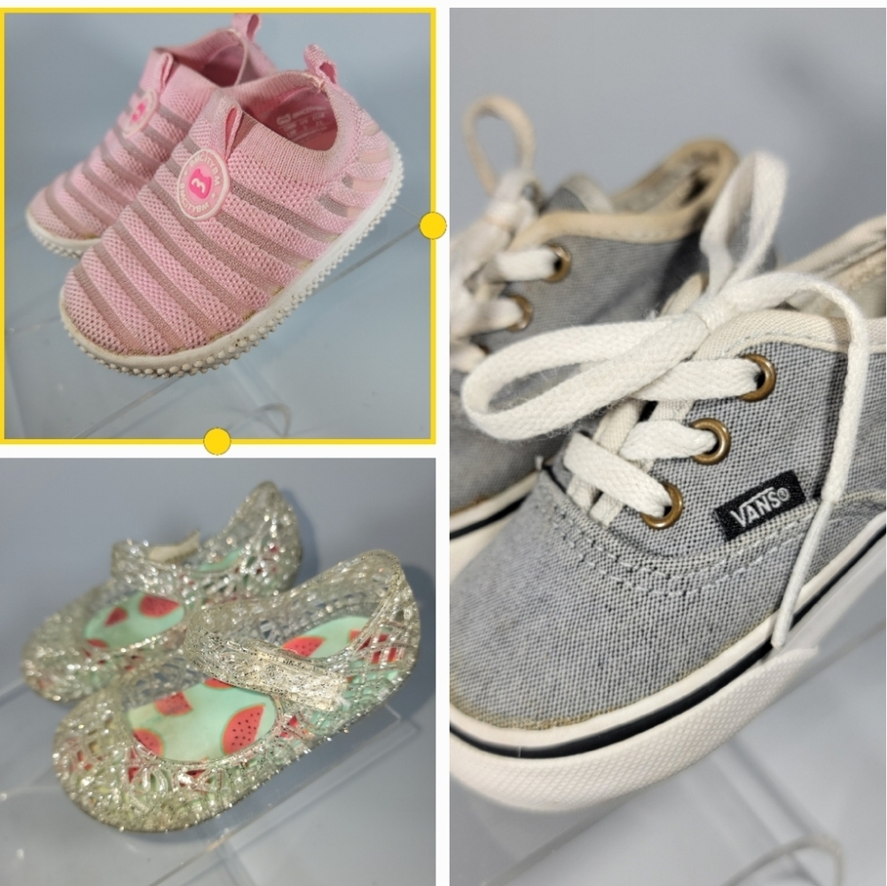 BMCITYBM VANS WONDER NATION Shoes Lot Girls Size 4 Outdoor Play Summer Preschool